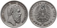 Niemcy, 5 marek, 1875 F