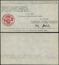 Polska podczas II Wojny Światowej, cegiełka o nominale 50 marek (RM)