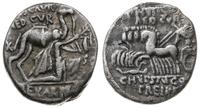 denar 58 r. pne, Rzym, Aw: Wielbłąd, poniżej klę