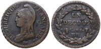 Francja, 10 centimów, L'an 8 (1800)