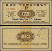 Polska, bon na 20 dolarów, 1.10.1969