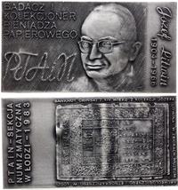 Józef Litwin - plakieta z 1983 roku, Aw: Głowa t
