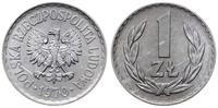 1 złoty 1970, Warszawa, wyśmienicie zachowane, r