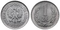 1 złoty 1971, Warszawa, pięknie zachowane, rzads
