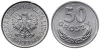 50 groszy 1971, Warszawa, niewielki defekt wybic