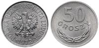 50 groszy 1972, Warszawa, wyśmienite, Parchimowi