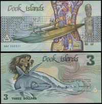 Wyspy Cooka, 3 dolary, bez daty (1987)