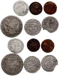 lot 6 monet różnych władców, szóstak 1624 (Krakó