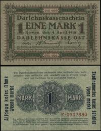 1 marka 4.04.1918, seria F, numeracja 0907380, p