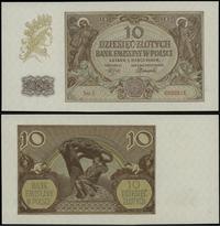 10 złotych 1.03.1940, seria J, numeracja 6092615