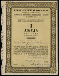 1 akcja na 100 złotych 1937, Warszawa, seria IV,