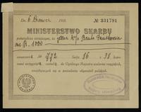 Rosja, 4% państwowa renta na kapitał 1.000 rubli, 1902