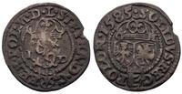 szeląg 1585, Olkusz, moneta polakierowana