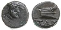 brąz II w. pne, Aw: Głowa Ateny w hełmie korynck