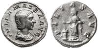 denar 218-222, Rzym, Aw: Popiersie cesarzowej w 