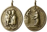 medalik religijny z uszkiem XVIII w., Aw: Maryja