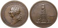 Polska, XIX-wieczna odbitka medalu ofiarowanego przez miasto Nancy Stanisławowi Leszczyńskiemu i Ludwikowi XV z okazji wzniesien, 1755
