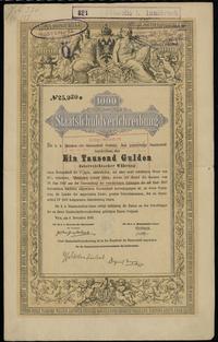obligacja na 1.000 guldenów 1.11.1868, Wiedeń, n