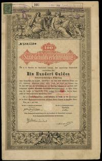 obligacja na 100 guldenów 1.07.1868, Wiedeń, num