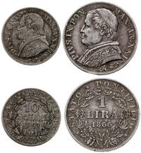 zestaw 2 monet, w skład zestawu wchodzą 1 lira 1