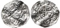 denar 1009-1024, Aw: Popiersie władcy w prawo, w