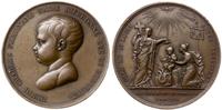 Francja, medal na chrzest księcia Henryka, hrabiiego Chambord w Bordeaux, 1821