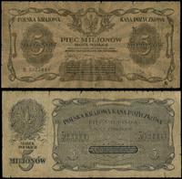 5 milionów marek polskich 20.11.1923, seria B, n
