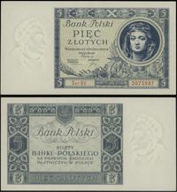 5 złotych 2.01.1930, seria BV, numeracja 5075987