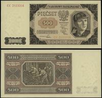 500 złotych 1.07.1948, seria CC, numeracja 24233