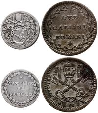 zestaw 2 monet, Rzym, doppio carlino (bez daty) 