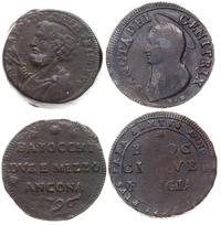 zestaw 2 monet, 5 baiocchi (Perugia, 1797) oraz 