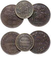 lot 3 monet, 2 x baiocco, 1837 (Bologna), 1843 (