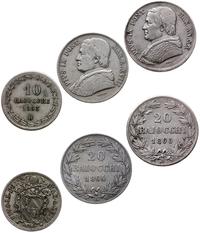 lot 3 monet, Rzym, 20 baiocchi 1864, 20 baiocchi