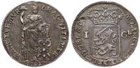 1 gulden 1762, na rewersie defekt krążka ( rysa 