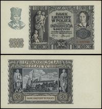 20 złotych 1.03.1940, seria L, numeracja 1757045