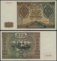 100 złotych 1.08.1941, seria A, numeracja 259496