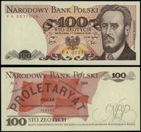 100 złotych 1.06.1979, seria FA, numeracja 00370