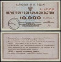 Polska, depozytowy bon rewaloryzacyjny na 10.000 złotych, 1982