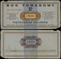 bon na 50 dolarów 1.10.1969, seria GI, numeracja