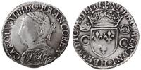 teston 1563? (1553 - MDLIII), La Rochelle, srebr