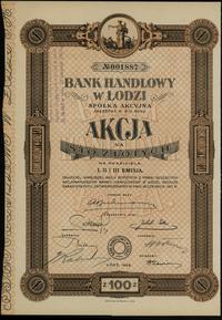 akcja na 100 złotych 1928, Łódź, I,II i III emis