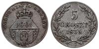 5 groszy 1835, Wiedeń, blask menniczy pod patyną