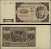 500 złotych 1.07.1948, seria BC, numeracja 34447
