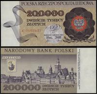 200.000 złotych 1.12.1989, seria K, numeracja 00