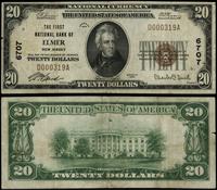 20 dolarów 1929, seria D 000319 A, numer banku 6
