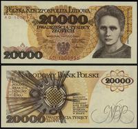 20.000 złotych 1.02.1989, seria AD, numeracja 10