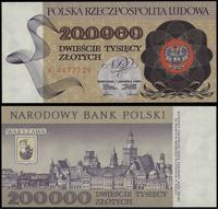 200.000 złotych 1.12.1989, seria F, numeracja 44
