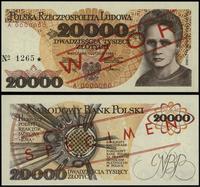 20.000 złotych 1.02.1989, seria A, numeracja 000