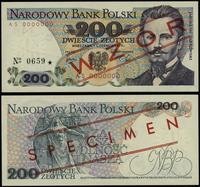 200 złotych 1.06.1979, seria AS, numeracja 00000