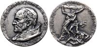 medal annualny 1984, Aw: Popiersie papieża w lew